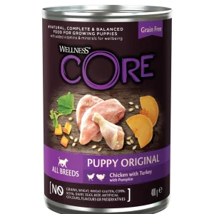 Wellness CORE - Repas Complet Puppy 95% de Poulet et Dinde pour Chiot - 400g