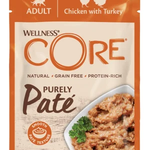 WELLNESS CORE - Repas Complet Purely Pâté au Poulet & Dinde - 85g