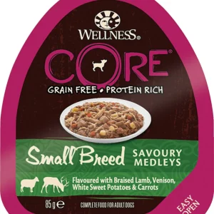 Wellness CORE - Repas Savoury Medleys Agneau et Gibier pour Chien Petite Race - 85g