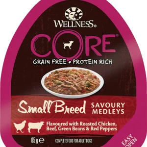Wellness CORE - Repas Savoury Medleys Poulet et Bœuf pour Chien Petite Race - 85g