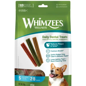 Whimzees - Bâtonnets Nature Dog Treats S pour Chien - x28