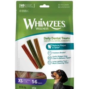 Whimzees - Bâtonnets Nature Natural Dog Treats XS pour Chien - x56