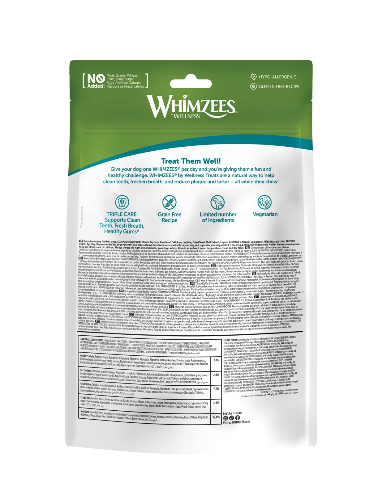 Whimzees - Friandises Nature Crocodile Dog Treats S pour Chien - x24 - Image 2
