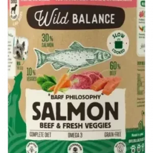 Wild Balance Menu Complet de Saumon et Veau pour Chiens – France