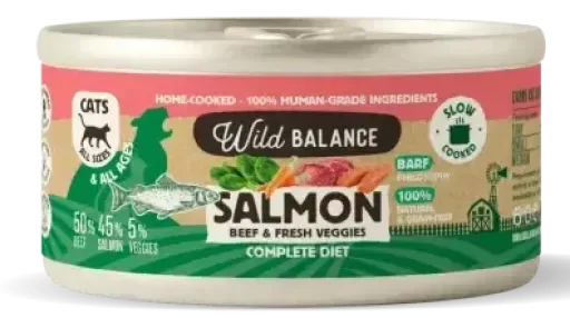 Wild Balance Menu Complet de Saumon et Veau pour les Chats – France