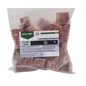 Wild Diet Pintade/Dinde cubes 1kg (chats)