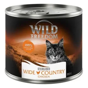 Wild Freedom Adult Sterilised 6 x 200 g – sans céréales