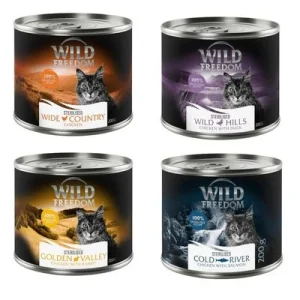 Wild Freedom Adult Sterilised 6 x 200 g - sans céréales ► Acheter pas che ✔