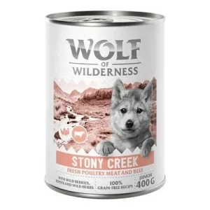 Wolf of Wilderness Junior « Expedition » Stony Creek volaille, bœuf 1 x 400 g