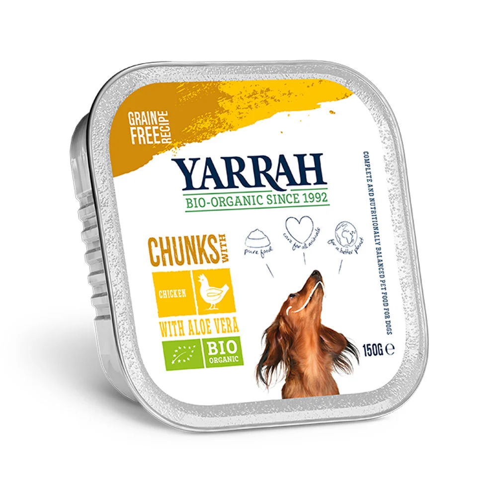 Yarrah - Alimentation humide Chien au poulet Bio