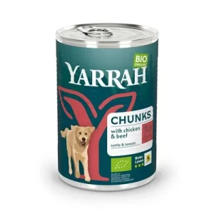 Yarrah Bio Chunks bœuf bio, orties bio, tomates bio