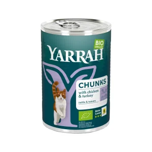 Yarrah - Bouchées pour Chat au Poulet & à la Dinde Bio