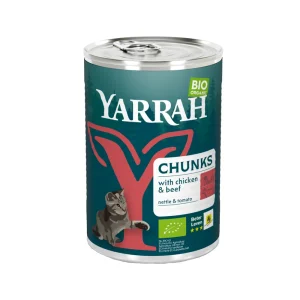 Yarrah - Bouchées pour Chat au Poulet & Bœuf Bio