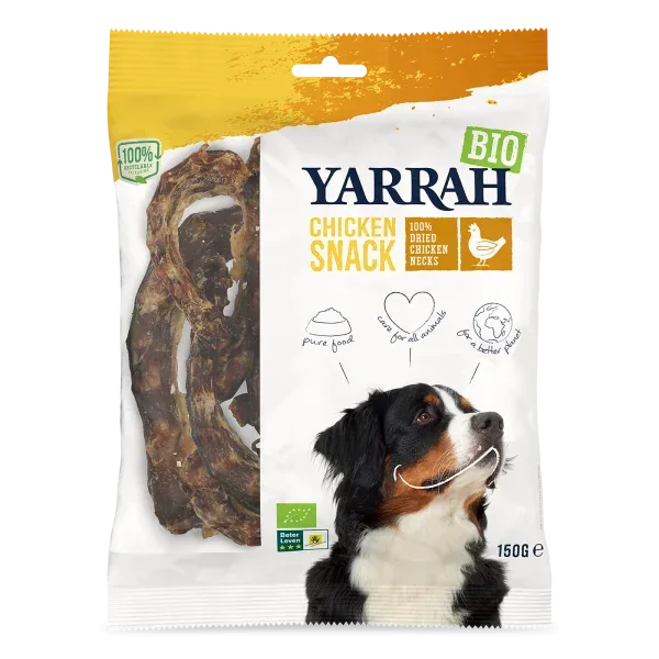 Yarrah – Cous de Poulet Séchés Bio Chien 150gr