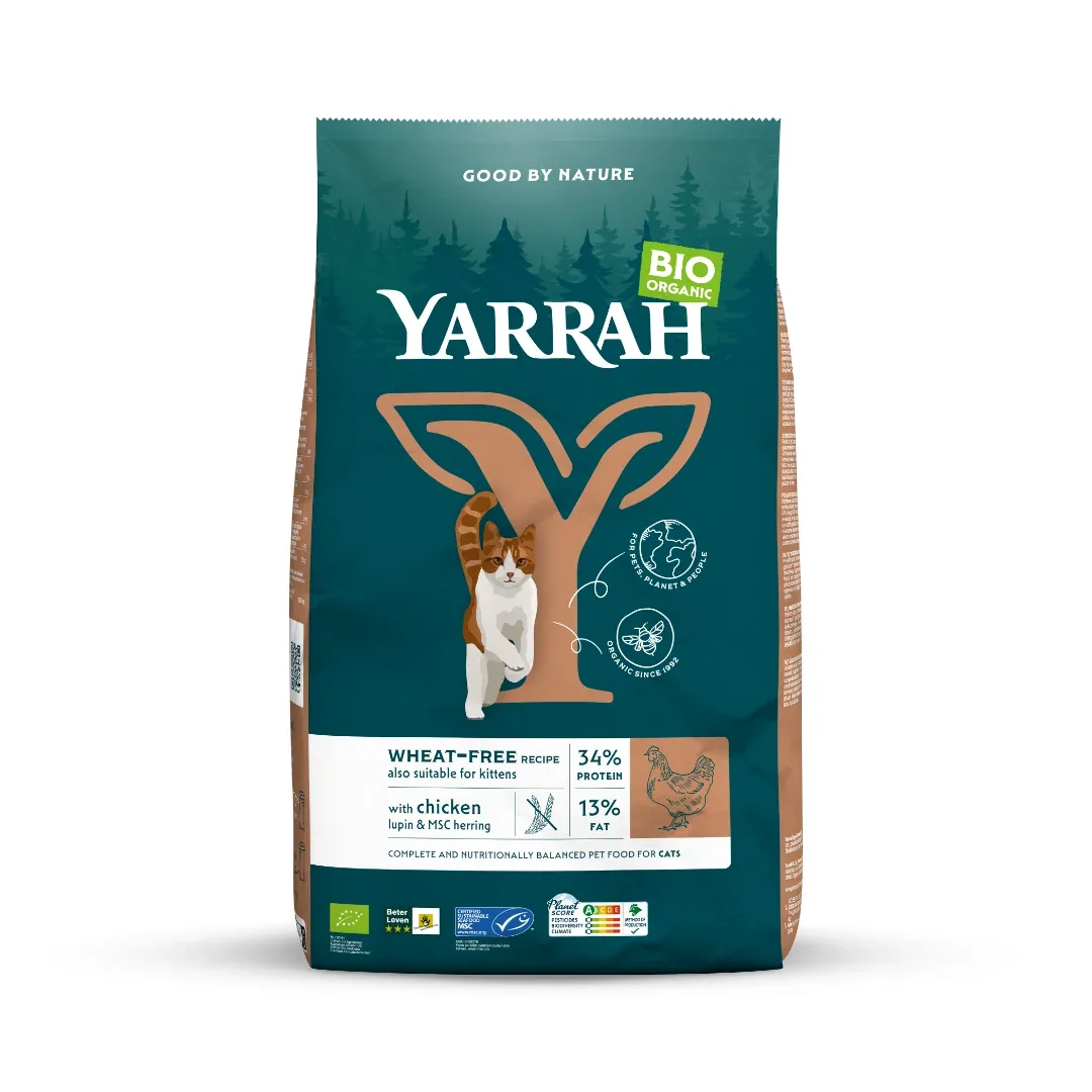 Yarrah croquettes bio sans céréales pour chat adulte - Image 2