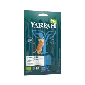 Yarrah - Friandises à Mâcher pour Chat au Poisson Bio