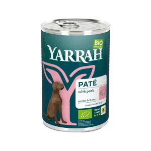 Yarrah - Paté pour chien en boîte avec Porc Bio
