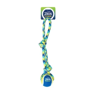 ZEUS FITNESS K9 Jouet Chien Corde Nouée/Balle à Tirer 17″
