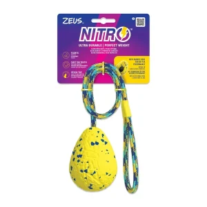 ZEUS NITRO Jouet Chien Fronde Lestée avec Corde 3.6″