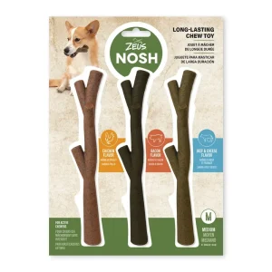 ZEUS NOSH Jouet Chien Bâtonnets Robustes 8″