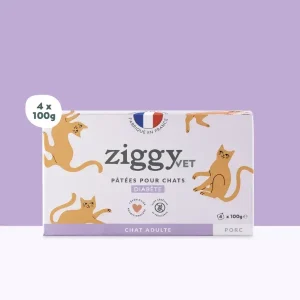 Ziggy Pâtée Chat Diabète – 4 x 100 g