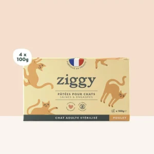 Ziggy Stérilisés Saveur Poulet Pâtée Pour Chats