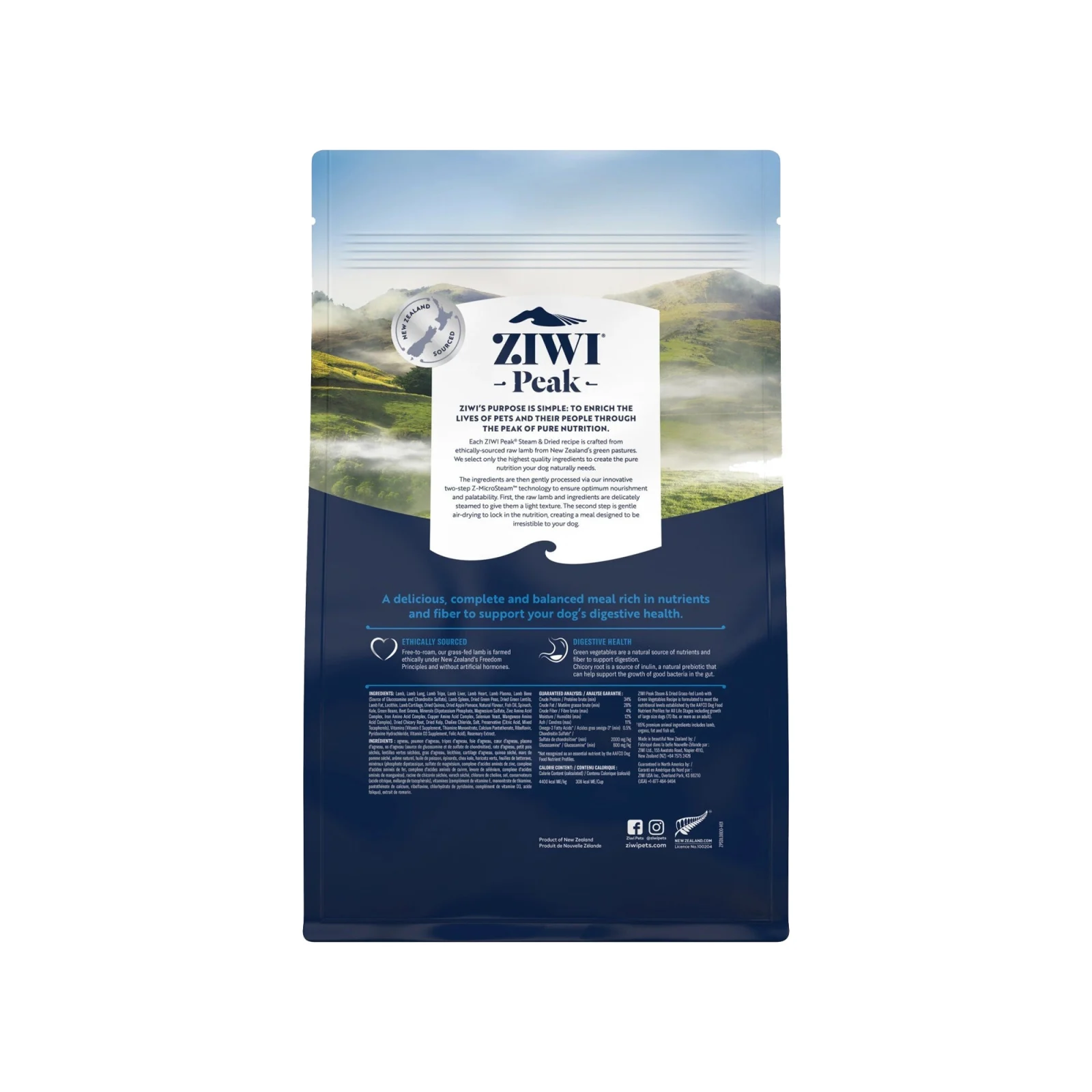 Ziwi Peak Steam & Dried nourriture pour chiens - Agneau - Image 2