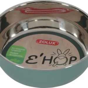 Zolux Cuenco Ehop de Acero Inoxidable Verde para Roedores – France