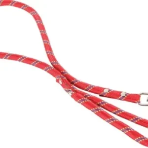 Zolux Laisse pour chien rouge arrondie en nylon – France