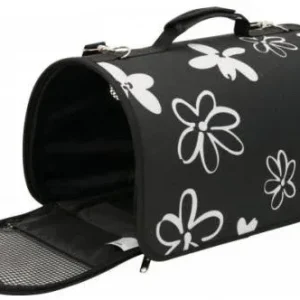 Zolux Sac de transport Flower Black pour petits chiens et chats – France