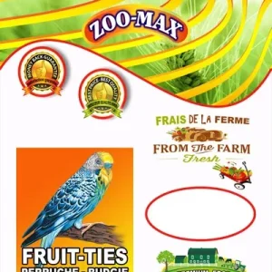 ZOO-MAX Nourriture Fruit-Ties Perruche 250g