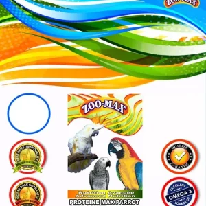 ZOO-MAX Nourriture Protèine Max Cockatoo Amazone Ara 4kg